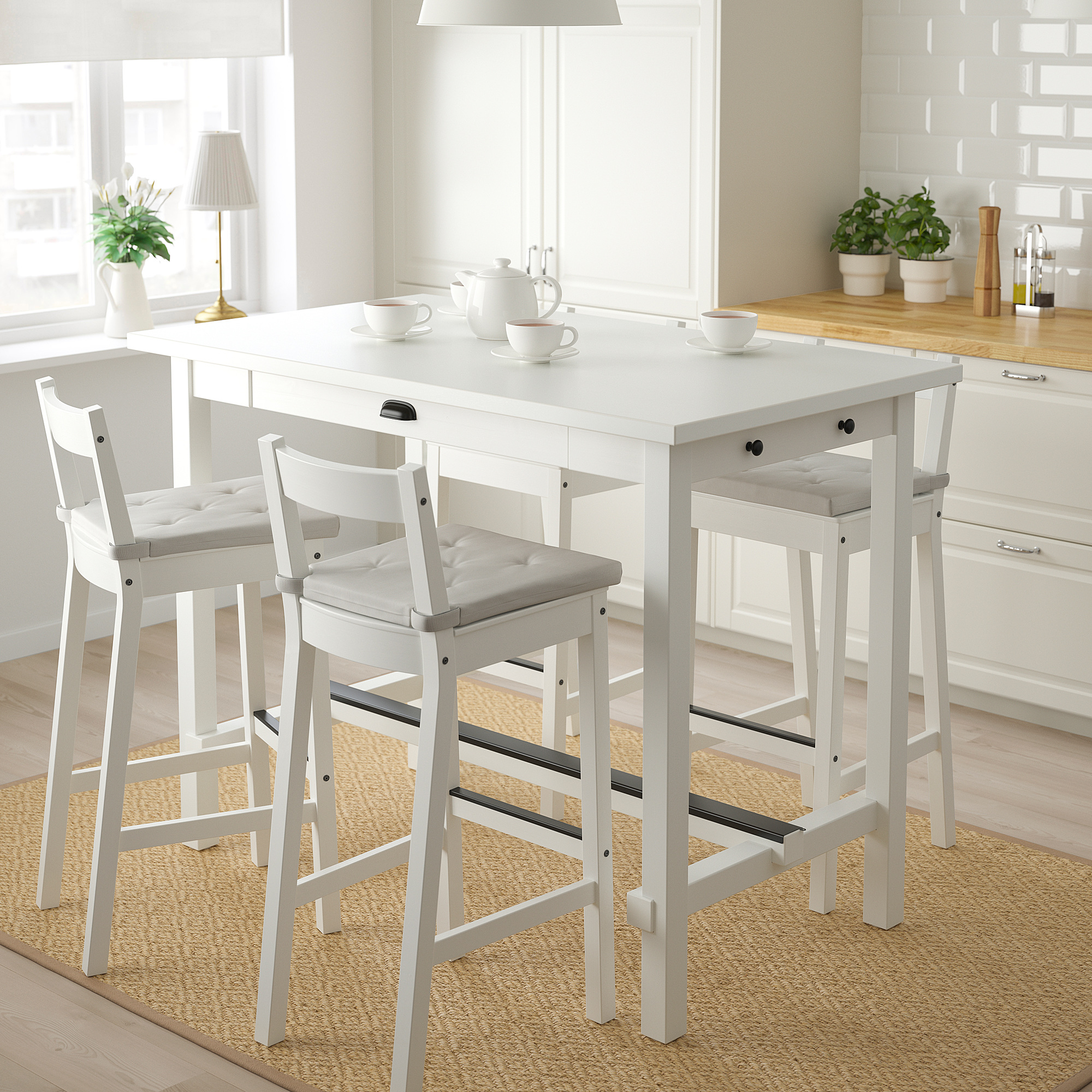 NORDVIKEN NORDVIKEN Bar Table And 4 Bar Stools