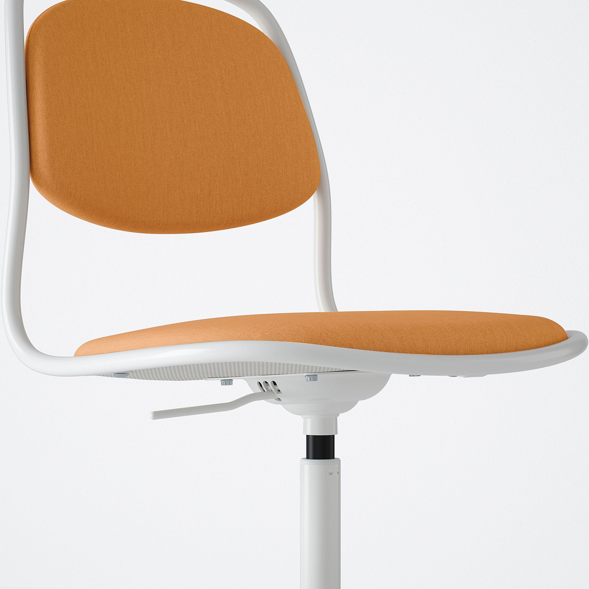 ÖRFJÄLL swivel chair, white/Vissle dark yellow IKEA Indonesia