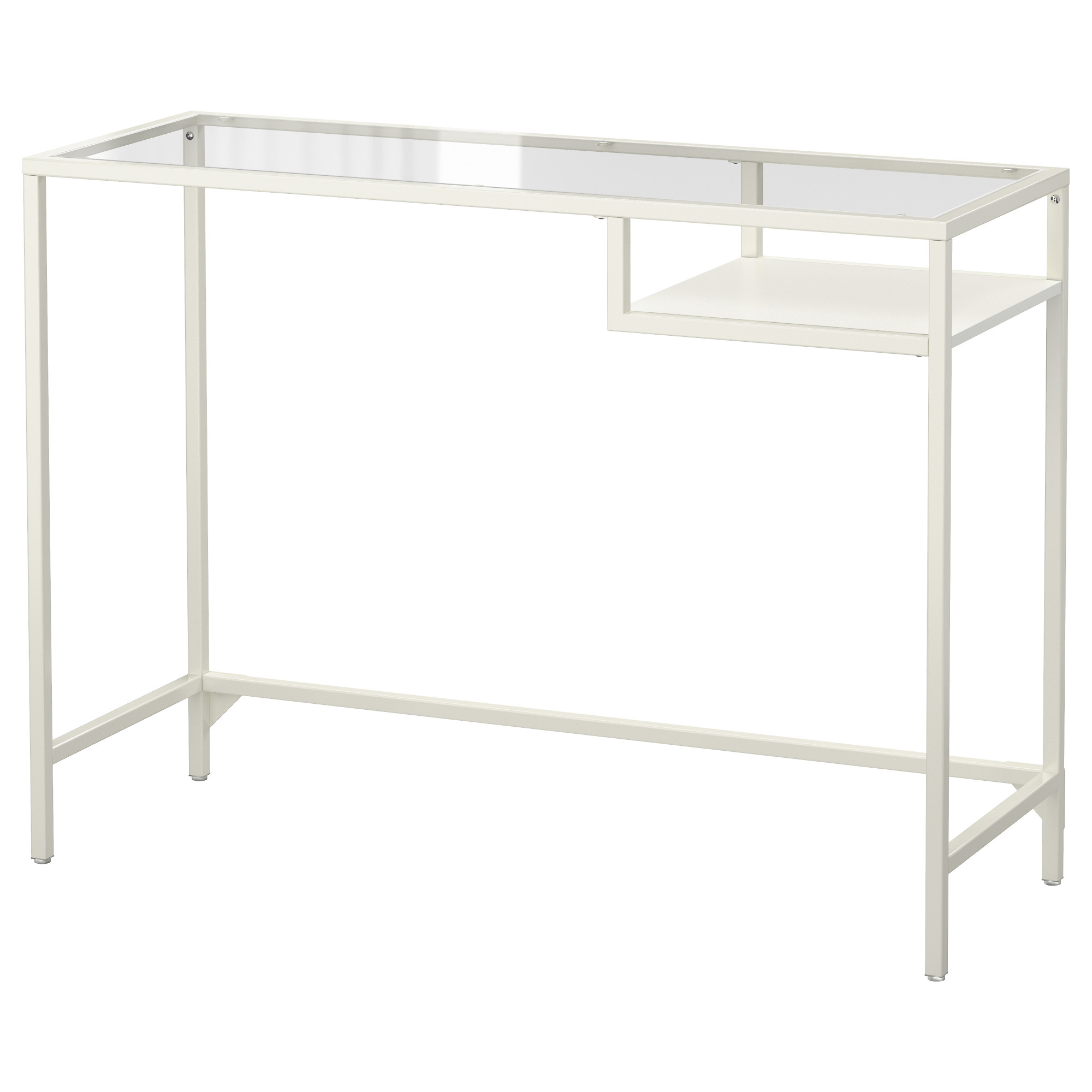 VITTSJÖ laptop table, white/glass IKEA Indonesia