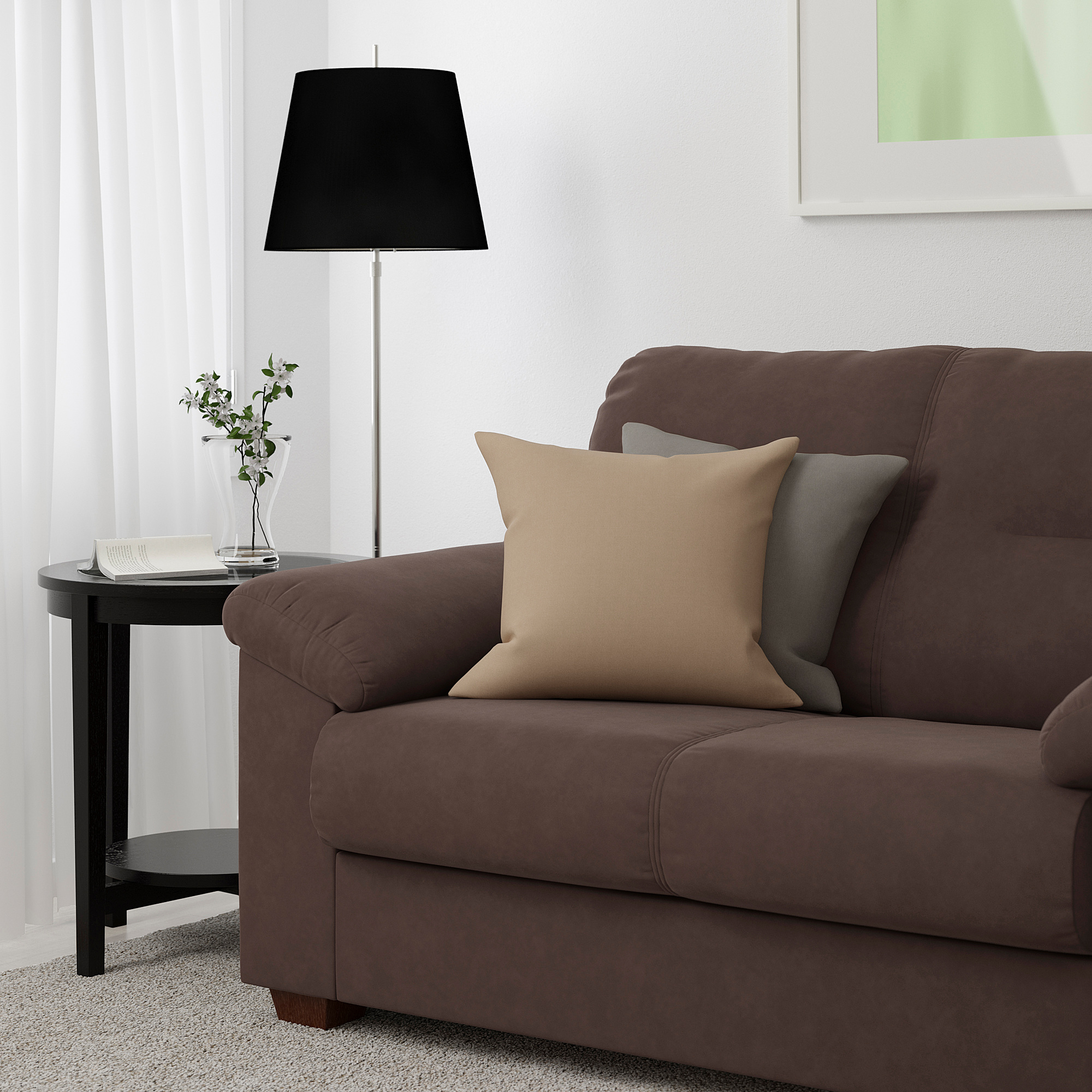 KNISLINGE 2 seat sofa  Samsta dark brown IKEA  Indonesia 