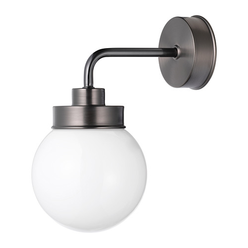 VÅTHULT iluminación armario/espejo LED, color de aluminio, 350 mm - IKEA