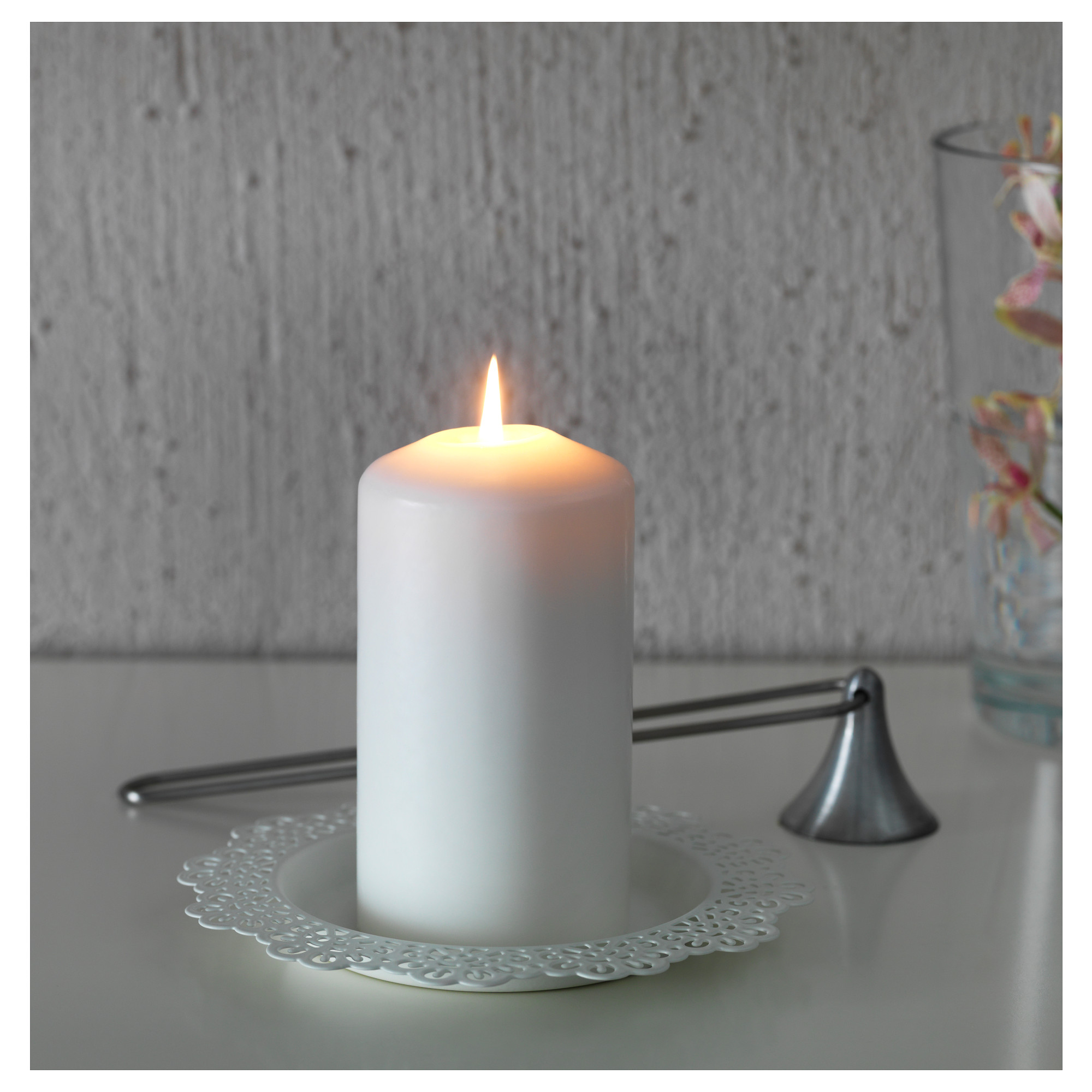SKURAR candle dish, white | IKEA Indonesia