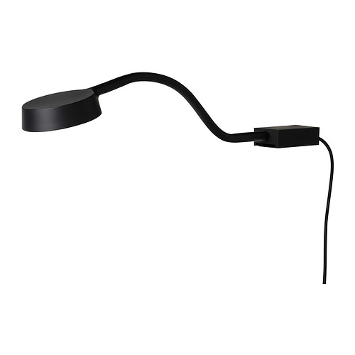 JANSJÖ LED USB lamp - black 38 cm