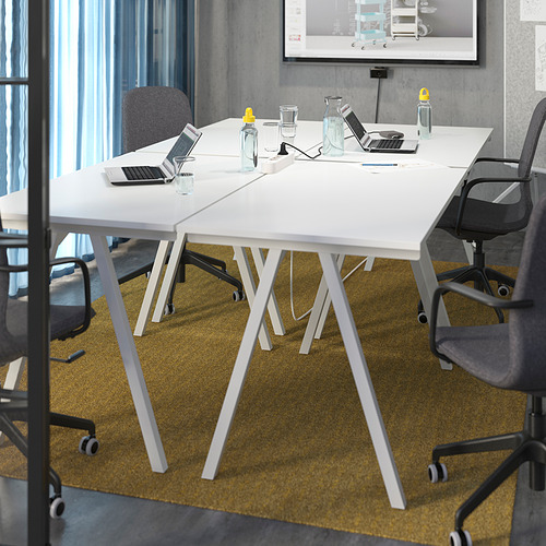 TROTTEN desk, white, 120x70 cm | IKEA Indonesia