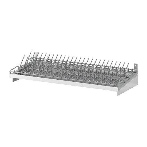 VÄLVÅRDAD dish drying rack, stainless steel, 4 ¾x12 ½ - IKEA