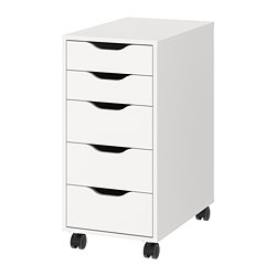 IKEA NEW IKEA ALEX drawer unit white 36x58x70 cm for working desc 
